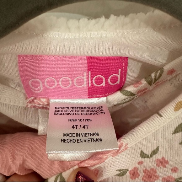 NWT Toddler 4T 3-piece floral shirt/pink pants/hedgehog vest - Picture 3 of 7